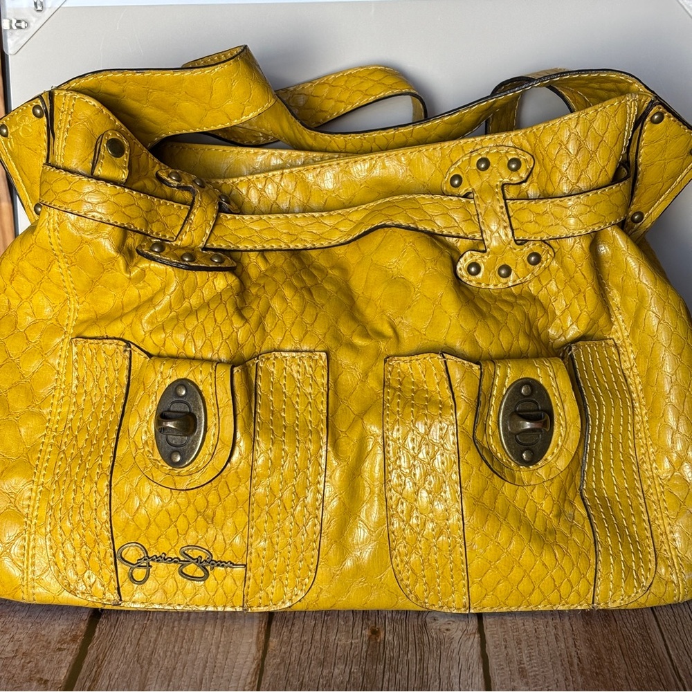 Jessica Simpson Goldenrod Satchel Bag